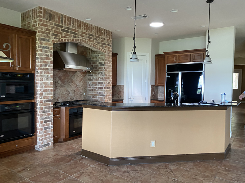 kitchen bar area